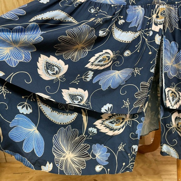 Tuckernuck M Willa Dress Midi Button Front Tiered Floral Nouveau Short Slv NWT - Picture 6 of 11